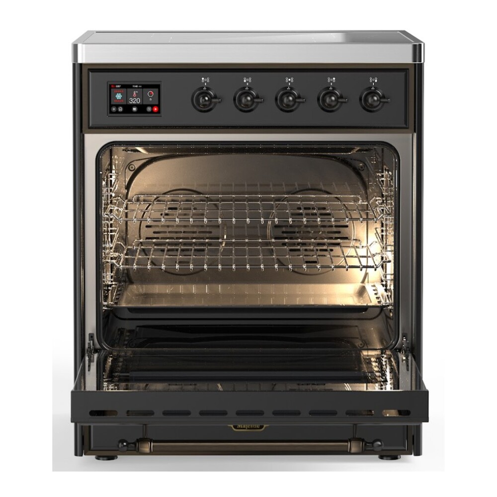 ILVE_UMI30NE3MGB_Majestic_II_30"_Induction_Range_Front_View