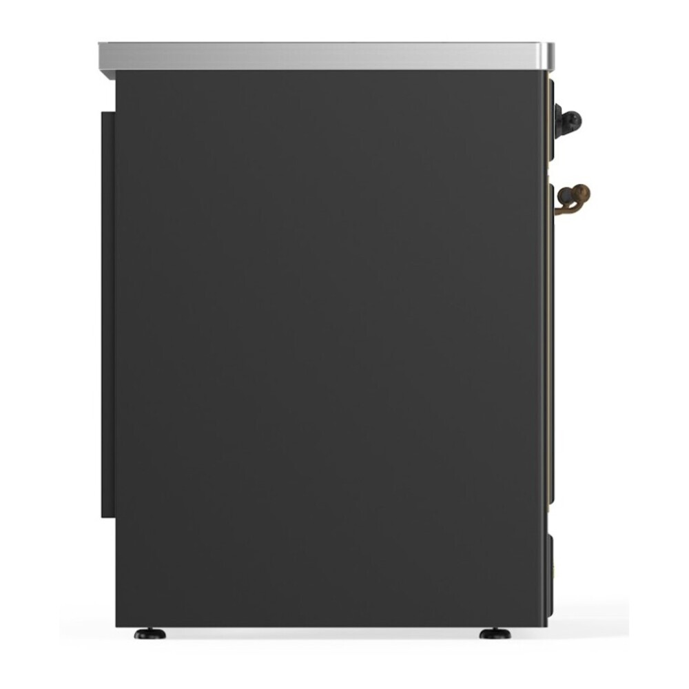 ILVE UMI30NE3MGB Majestic II 30 inch Induction Range with 4 Elements, 4 cu. ft. Oven Capacity (Triple Glass Door, Graphite Matte, Burnished) 8 ILVE_UMI30NE3MGB_Majestic_II_30"_Induction_Range_Left_Angle