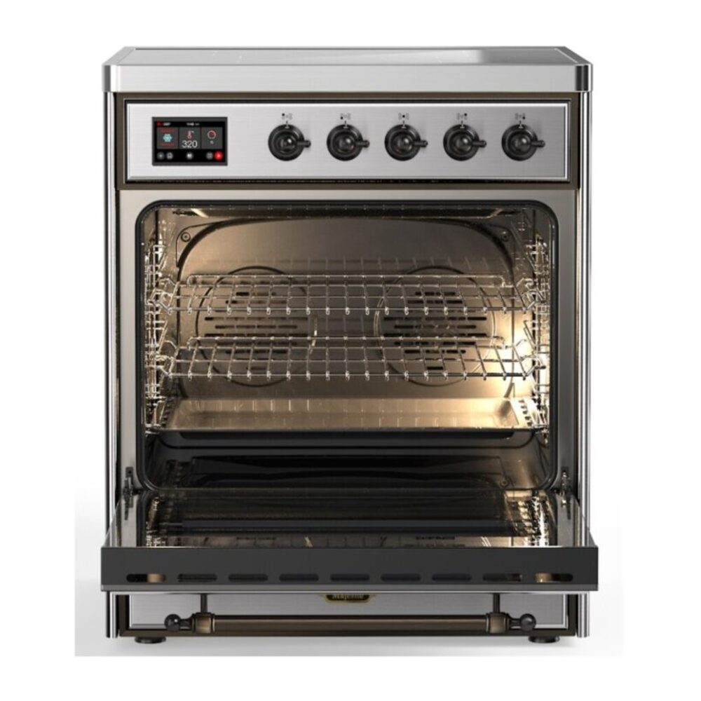ILVE_UMI30NE3SSB_Majestic_II_30"_Induction_Range_Front_View