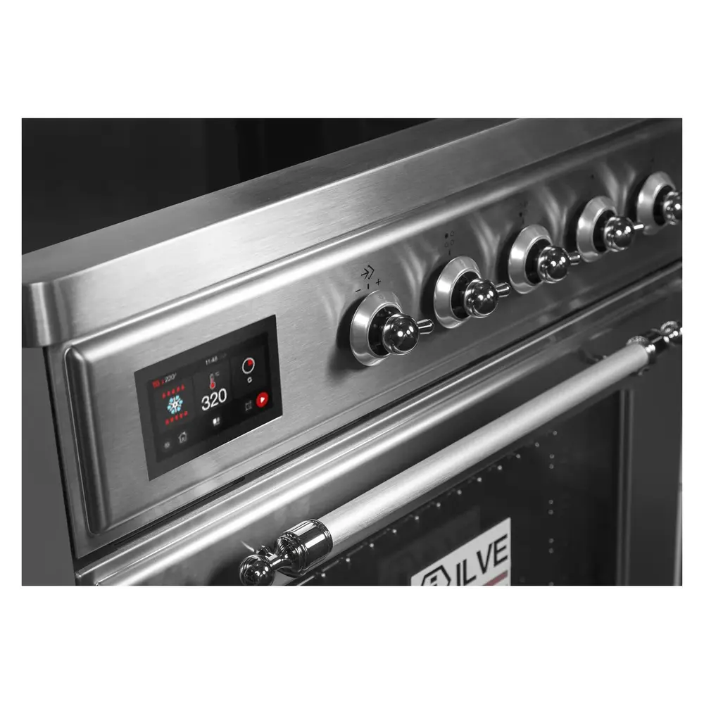 ILVE_UMI30NE3SSC_Majestic_II_36"_Induction_Range_controls