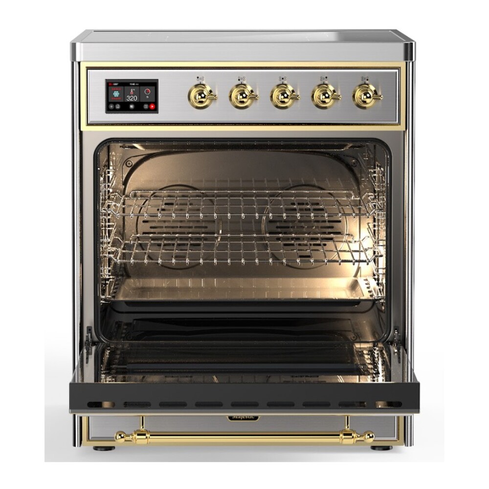 ILVE_UMI30NE3SSG_Majestic_II_30"_Induction_Range_oven_opened