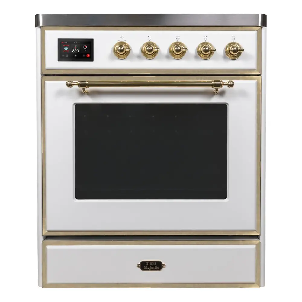 ILVE_UMI30NE3WHG_Majestic_II_30"_Induction_Range_front