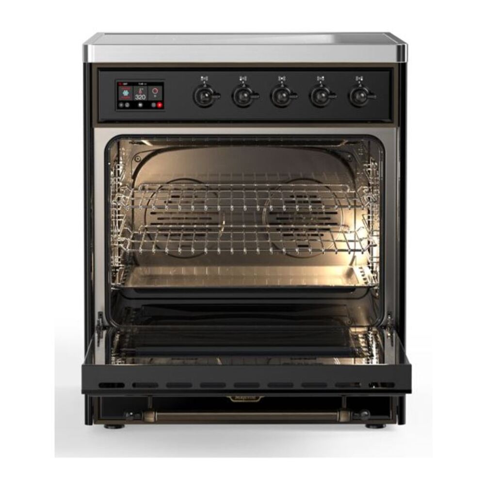 ILVE UMI30QNE3BKB Majestic II 30 inch Induction Range with 4 Elements, 4 cu. ft. Oven Capacity (Solid Door, Glossy Black, Burnished) 5 ILVE UMI30N Majestic II 30 inch Induction Range
