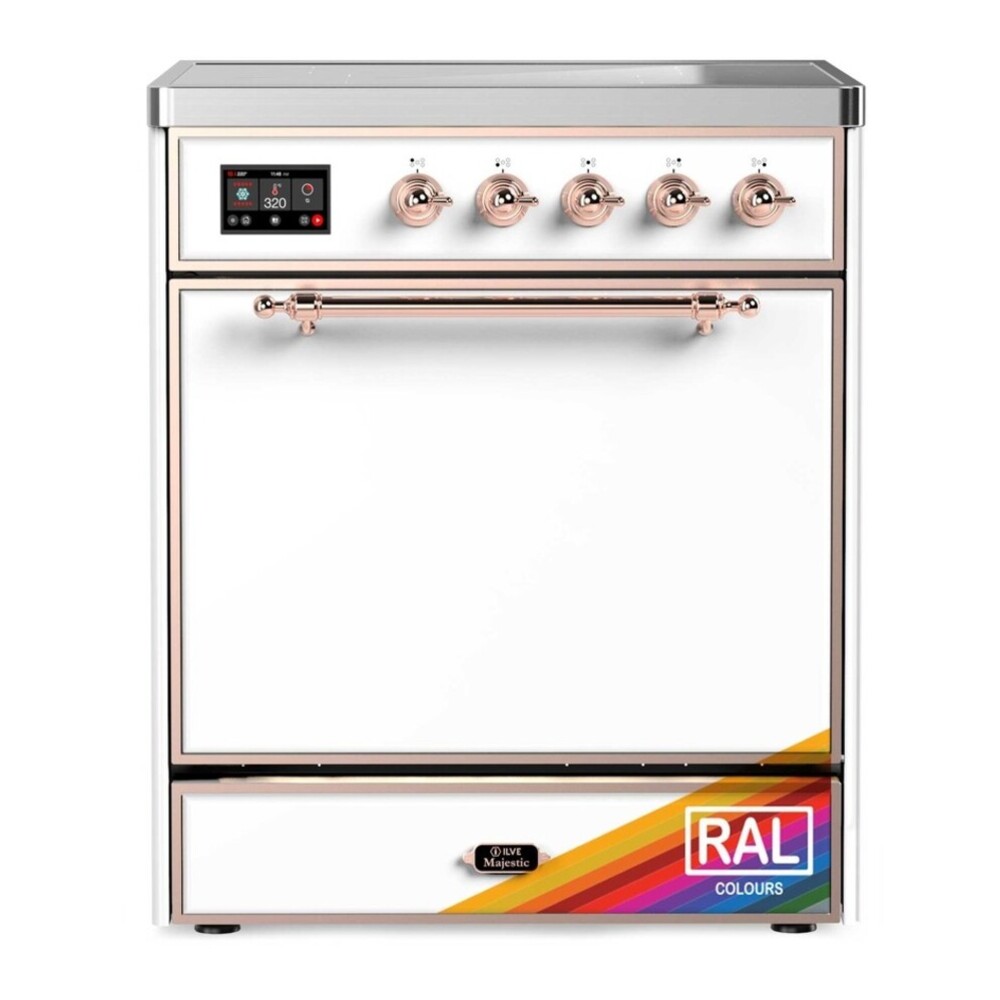 ILVE UMI30QNE3RAP Majestic II 30 inch Induction Range with 4 Elements, 4 cu. ft. Oven Capacity (Solid Door, RAL, Copper) 1 UMI30QNE3RAP