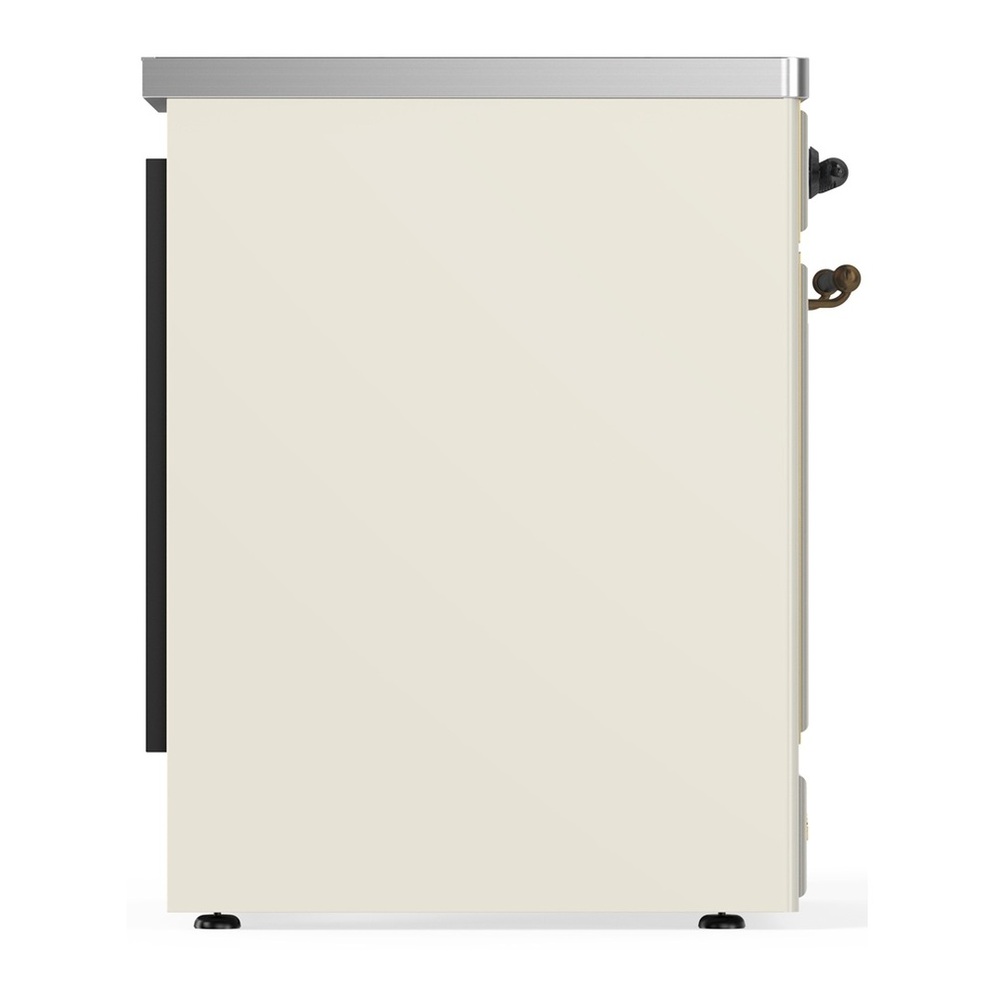 ILVE UMIB30NR3AWB Majestic III 30 inch Induction Range with 4 Elements, 4 cu. ft. Oven Capacity (Triple Glass Door, Antique White, Burnished) 5 UMIB30NR3AWB-Left-Side