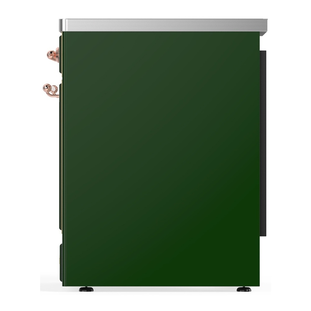 ILVE UMIB30NR3EGP Majestic III 30 inch Induction Range with 4 Elements, 4 cu. ft. Oven Capacity (Triple Glass Door, Emerald Green, Copper) 4 UMIB30NR3EGP-Right-Side