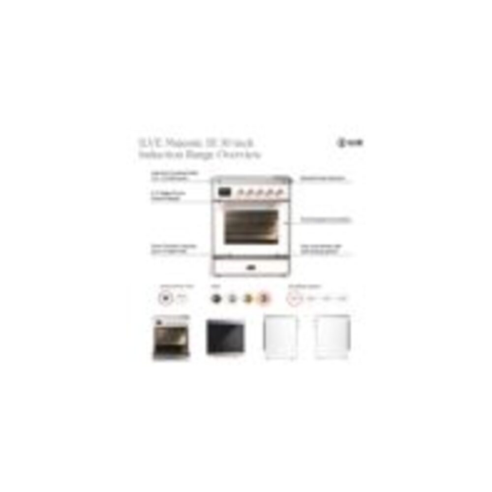 ILVE UMIB30N Majestic III 30 inch Induction Range with 4 Elements, 4 cu. ft. Oven Capacity