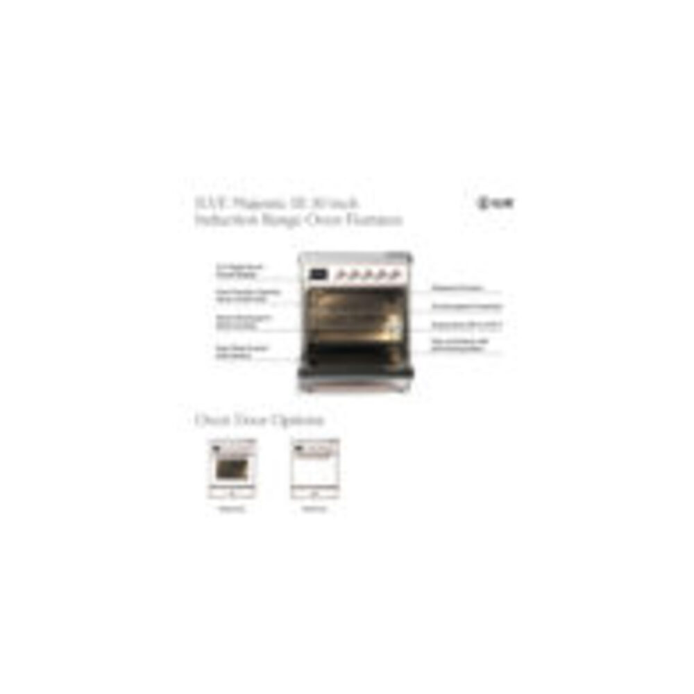 ILVE UMIB30N Majestic III 30 inch Induction Range with 4 Elements, 4 cu. ft. Oven Capacity