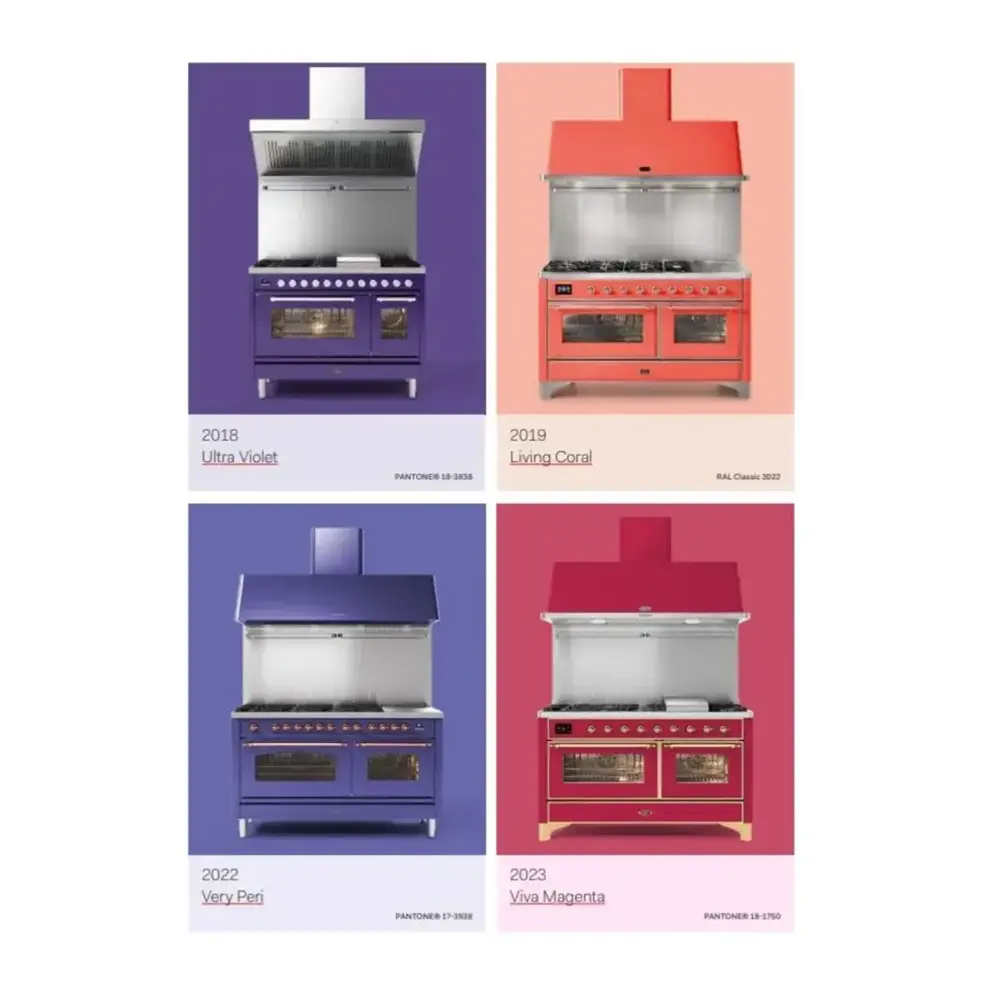 ILVE UMIB30NR3RAP Majestic III 30 inch Induction Range with 4 Elements, 4 cu. ft. Oven Capacity (Triple Glass Door, RAL, Copper) 4 UMIB30NR3RAP-color of the year