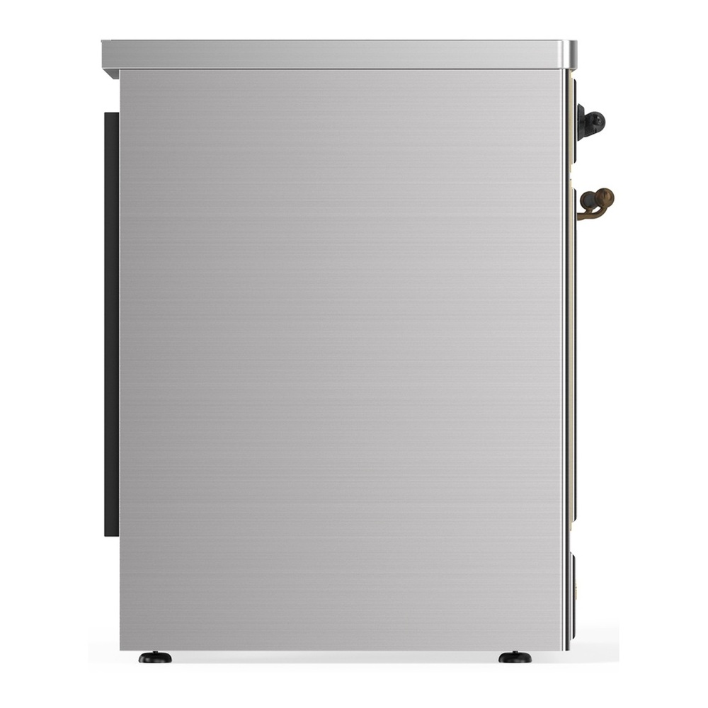 ILVE UMIB30NR3SSB Majestic III 30 inch Induction Range with 4 Elements, 4 cu. ft. Oven Capacity (Triple Glass Door, Stainless Steel, Burnished) 5 UMIB30NR3SSB-Left-Side