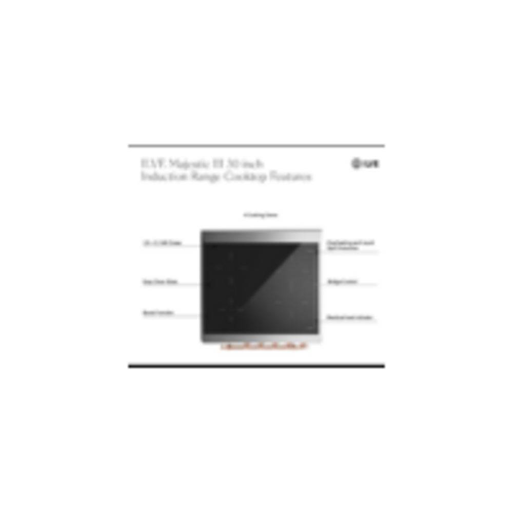 ILVE UMIB30N Majestic III 30 inch Induction Range with 4 Elements, 4 cu. ft. Oven Capacity