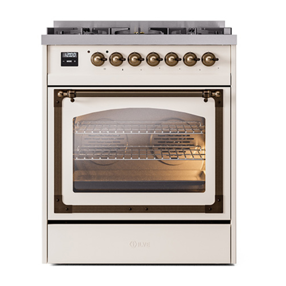 ILVE_UN30NMPAWB_Nostalgie_II_30"_Dual_Fuel_Range_front_view