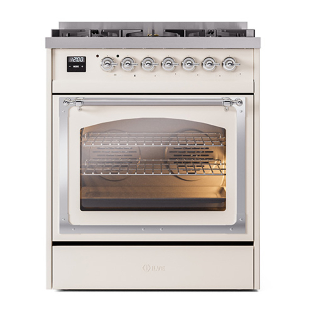 ILVE_UN30NMPAWC_Nostalgie_II_30"_Dual_Fuel_Range_front_view