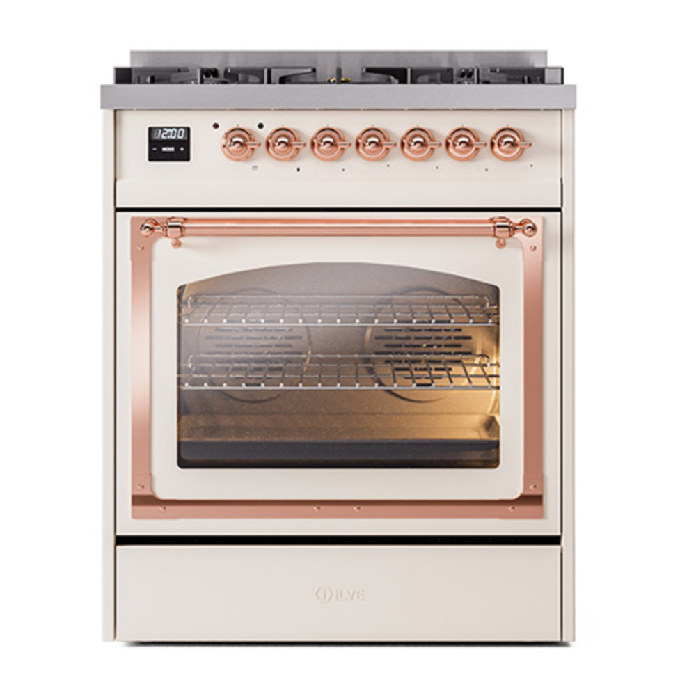ILVE_UN30NMPAWPLP_Nostalgie_II_30"_Dual_Fuel_Range_front_view