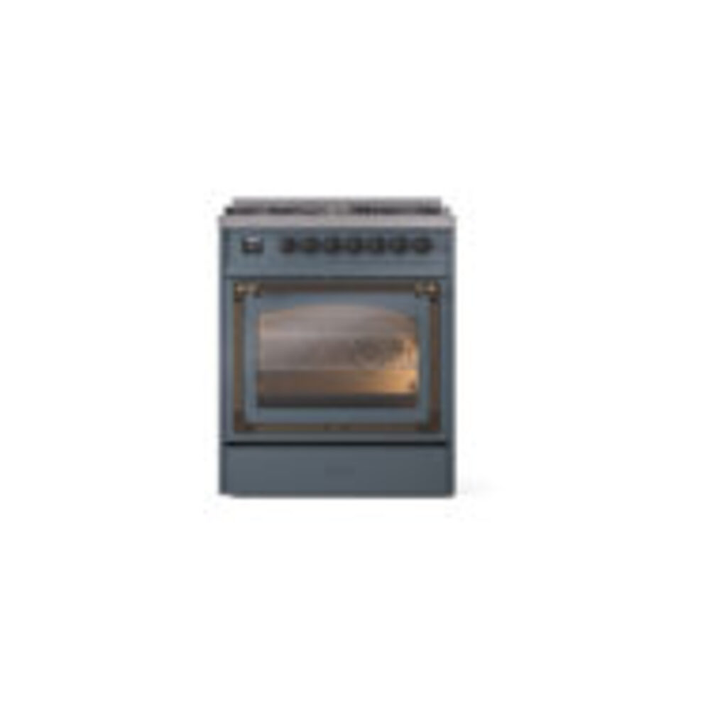 ILVE_UN30NMPBGBLP_Nostalgie_II_30"_Dual_Fuel_Range_front_view