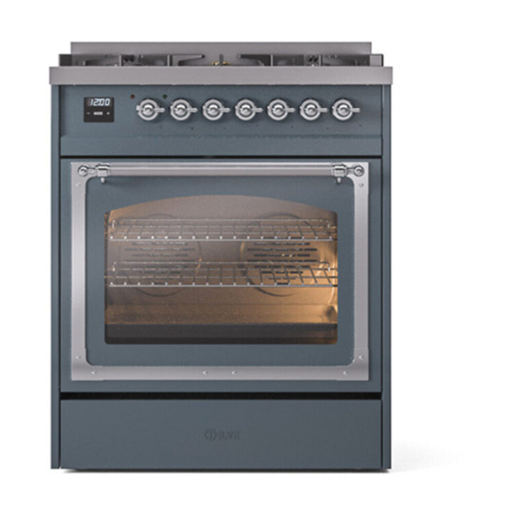 ILVE_UN30NMPBGC_Nostalgie_II_30"_Dual_Fuel_Range_front_view