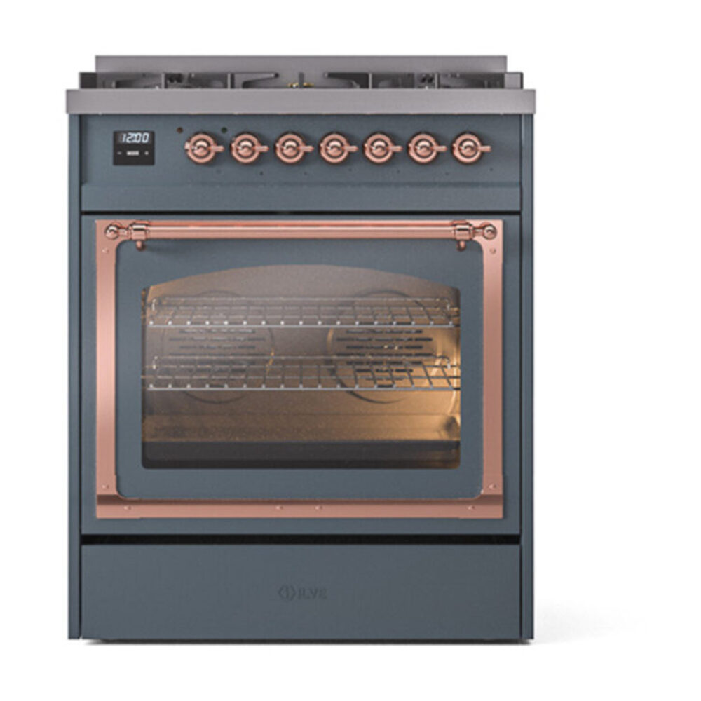 ILVE_UN30NMPBGPLP_Nostalgie_II_30"_Dual_Fuel_Range_front_view