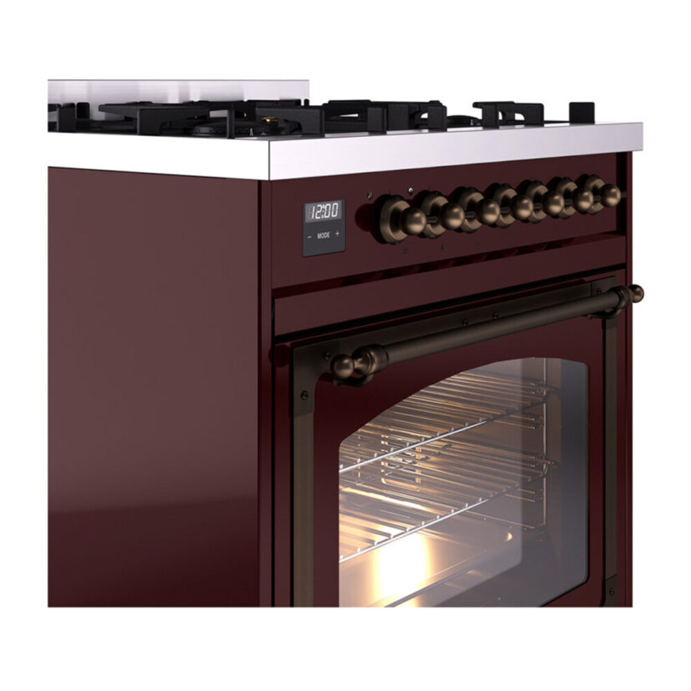 ILVE_UN30NMPBUBLP_Nostalgie_II_30"_Dual_Fuel_Range_details