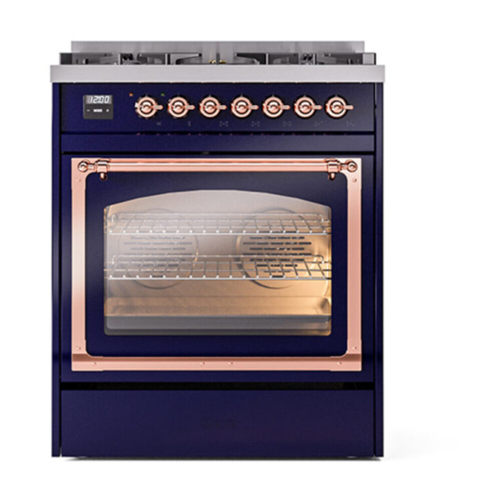 ILVE_UN30NMPMBP_Nostalgie_II_30"_Dual_Fuel_Range_front_view