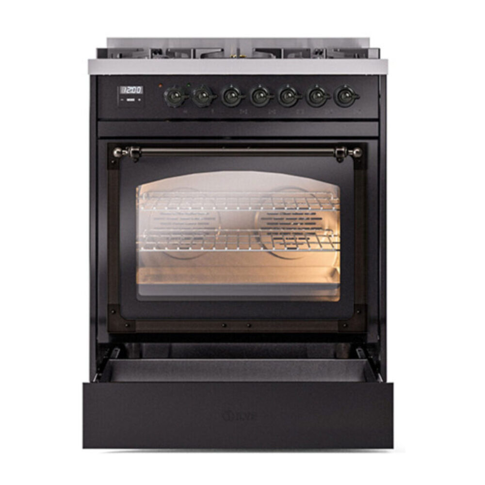 ILVE UN30NMP Nostalgie II Noblesse 30 inch Dual Fuel Range with 5 Burners