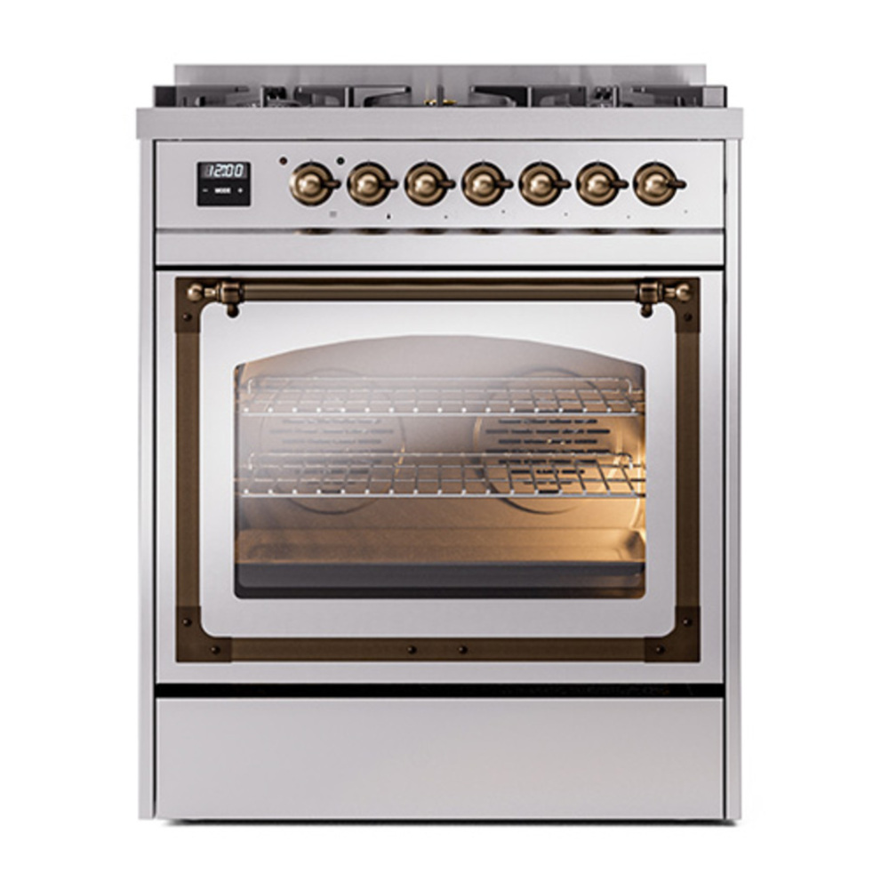 ILVE_UN30NMPSSB_Nostalgie_II_30"_Dual_Fuel_Range_front_view