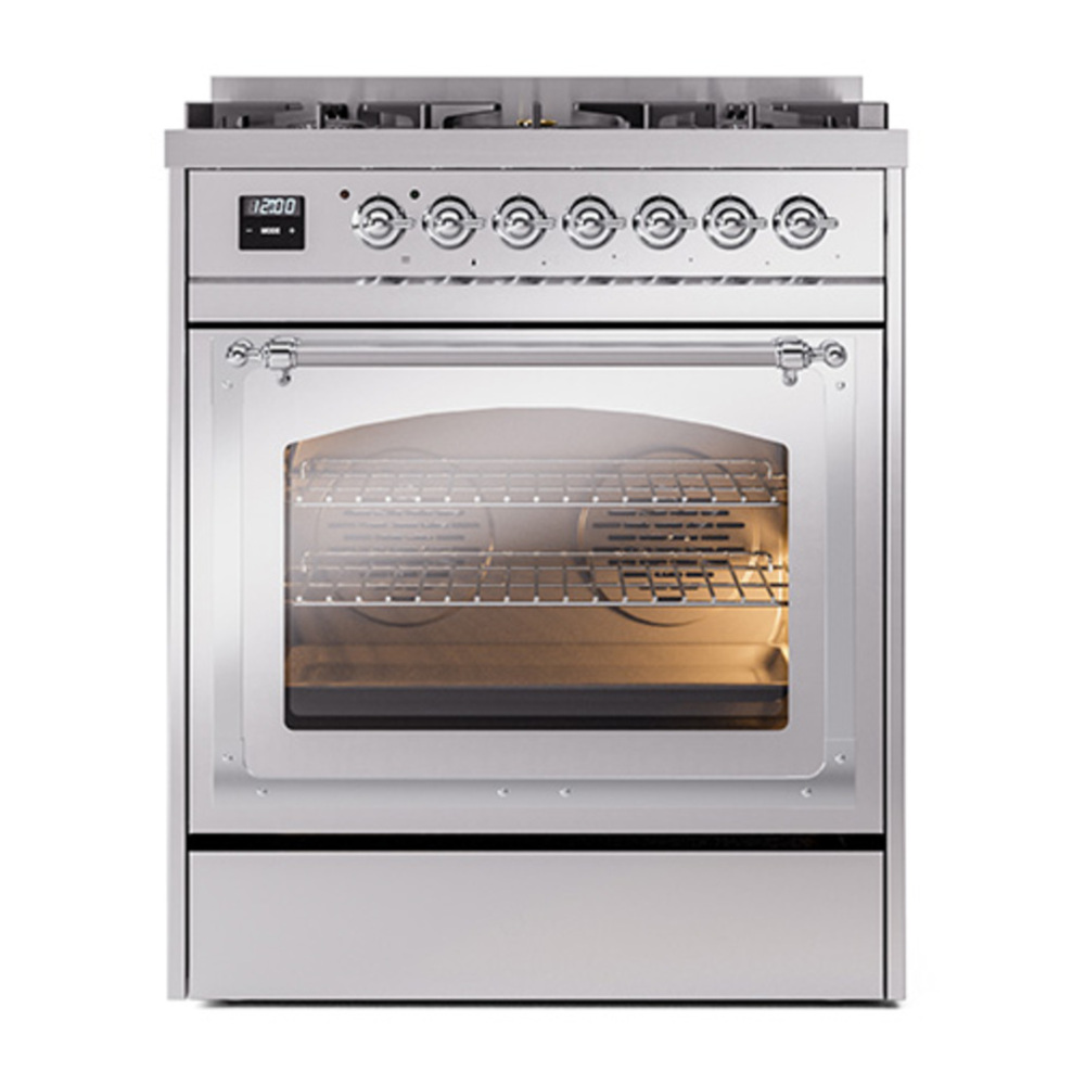 ILVE_UN30NMPSSC_Nostalgie_II_30"_Dual_Fuel_Range_front_view