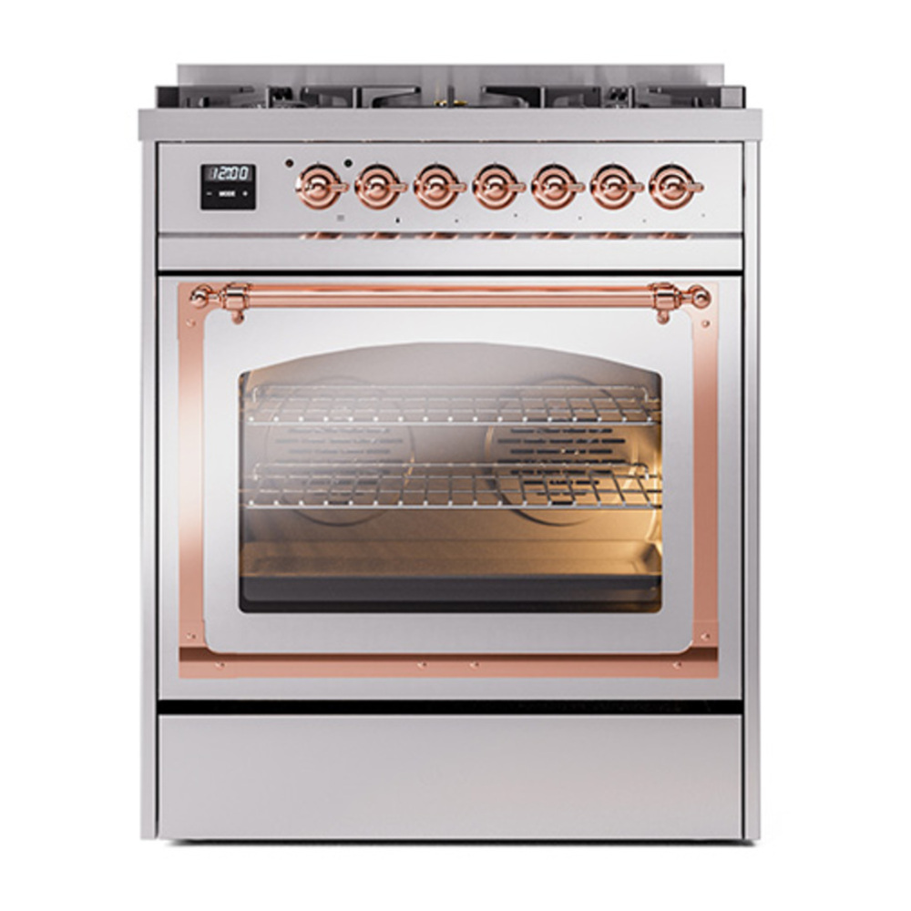 ILVE_UN30NMPSSP_Nostalgie_II_30"_Dual_Fuel_Range_front_view