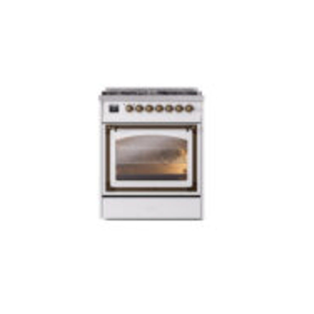 ILVE_UN30NMPWHBLP_Nostalgie_II_30"_Dual_Fuel_Range_front_view