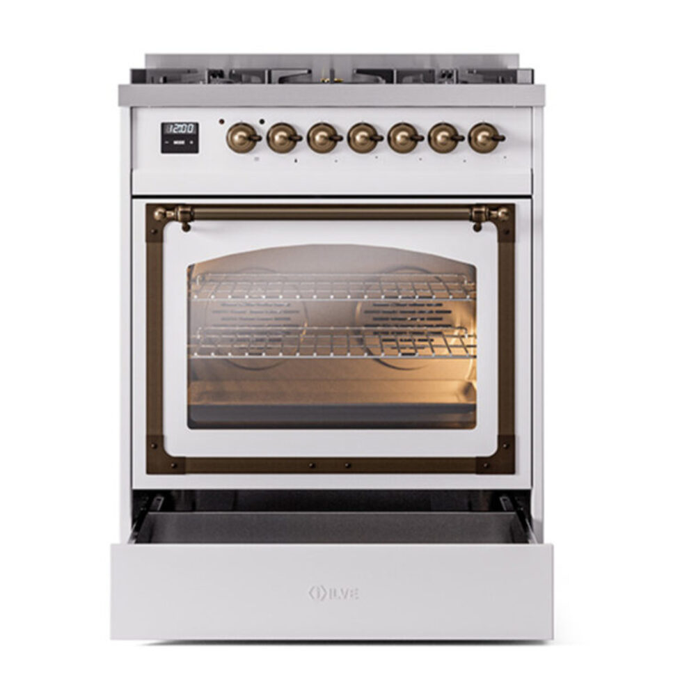 ILVE_UN30NMPWHB_Nostalgie_II_30"_Dual_Fuel_Range_drawer_opened