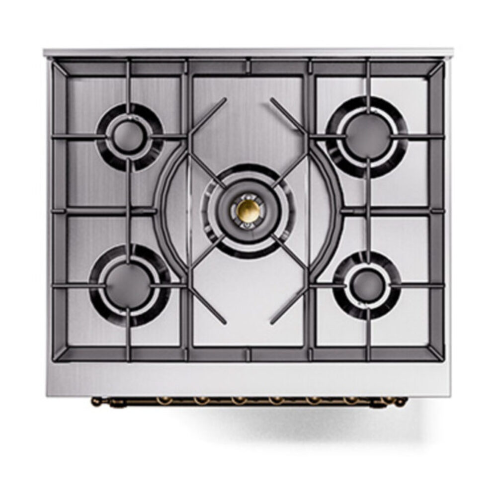 ILVE_UN30QNMPBKBLP_Nostalgie_II_30"_Dual_Fuel_Range_top_view