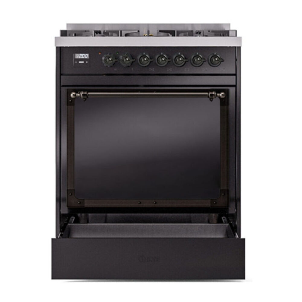 ILVE UN30NMP Nostalgie II Noblesse 30 inch Dual Fuel Range with 5 Burners