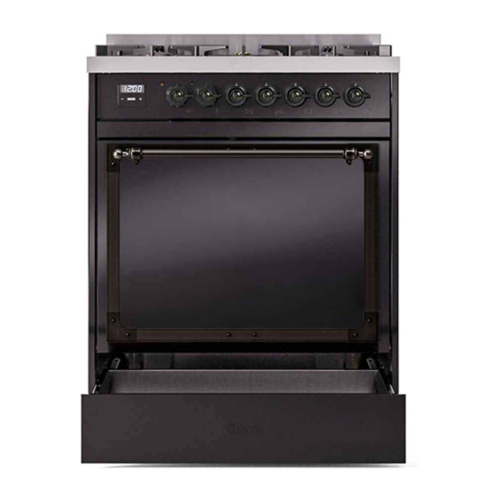 ILVE UN30NMP Nostalgie II Noblesse 30 inch Dual Fuel Range with 5 Burners
