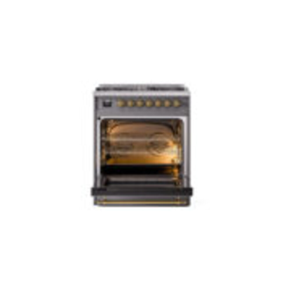 ILVE_UN30QNMPMGGLP_Nostalgie_II_30"_Dual_Fuel_Range_oven_door_opened