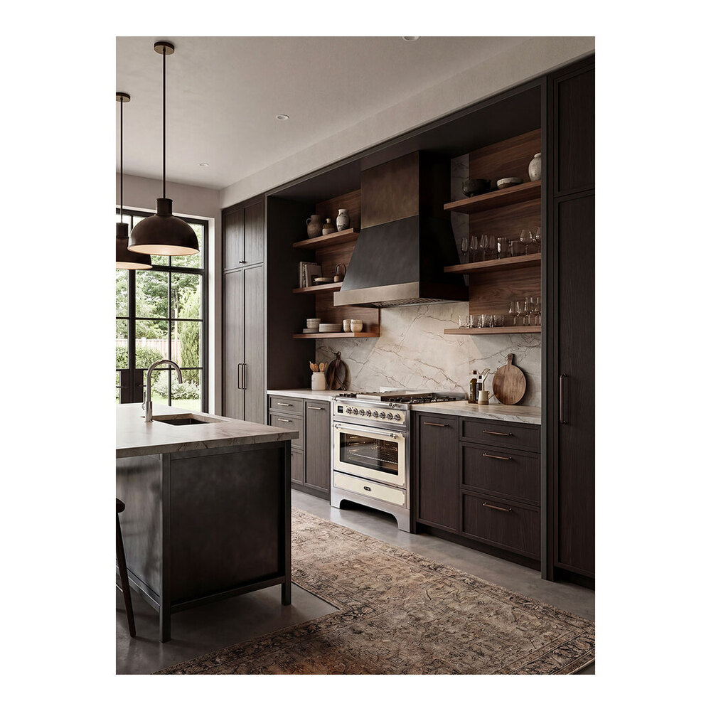 ILVE UN361FWMPAWC Decor 36 Inch Dual Fuel Range with 4 Gas Burners and Griddle, Dual Ring Burner up to 25,000 BTU, 4 cu. ft. Multi-Function Electric Oven (Antique White) 2 ILVE UN361FWMPAWC lifestyle