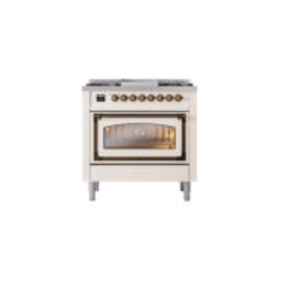 ILVE_UN36FNMPAWBLP_Nostalgie_II_30"_Dual_Fuel_Range_front_view