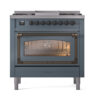 ILVE_UN36FNMPBGB_Nostalgie_II_30"_Dual_Fuel_Range_front_view