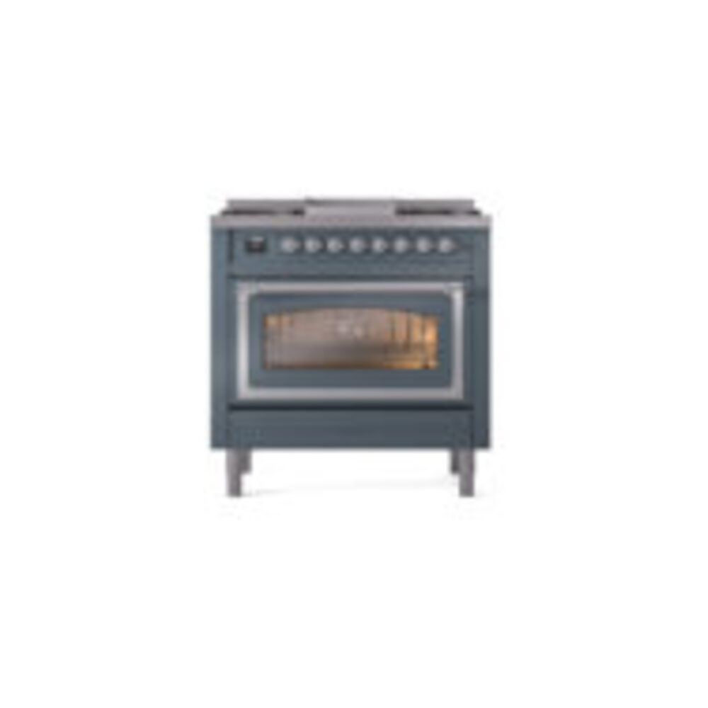 ILVE_UN36FNMPBGCLP_Nostalgie_II_30"_Dual_Fuel_Range_front_view