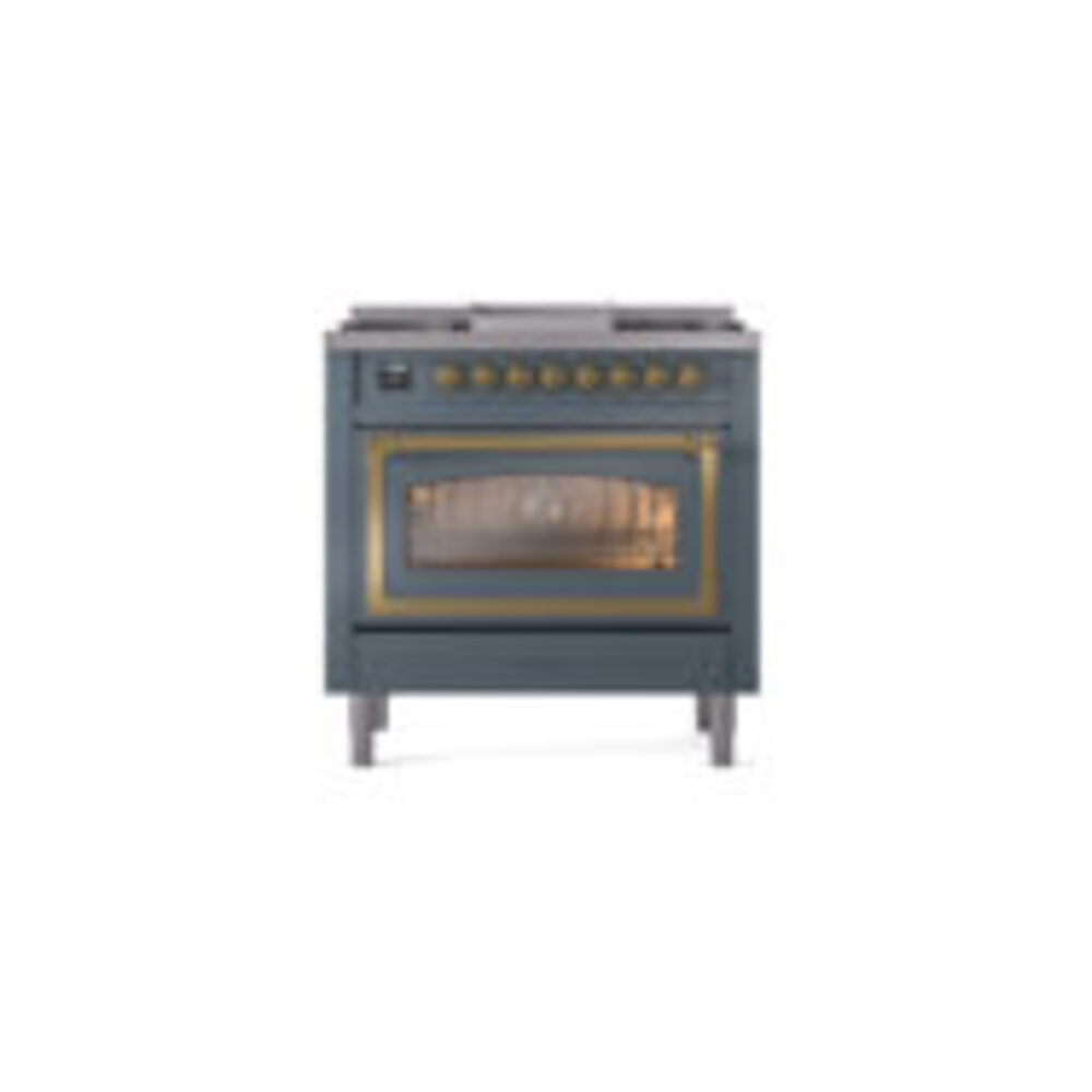 ILVE_UN36FNMPBGGLP_Nostalgie_II_30"_Dual_Fuel_Range_front_view