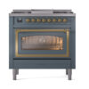 ILVE_UN36FNMPBGG_Nostalgie_II_30"_Dual_Fuel_Range_front_view