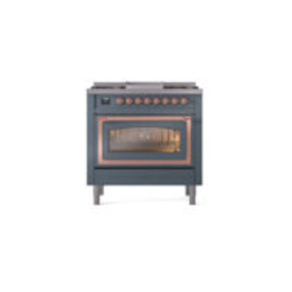ILVE_UN36FNMPBGPLP_Nostalgie_II_30"_Dual_Fuel_Range_front_view