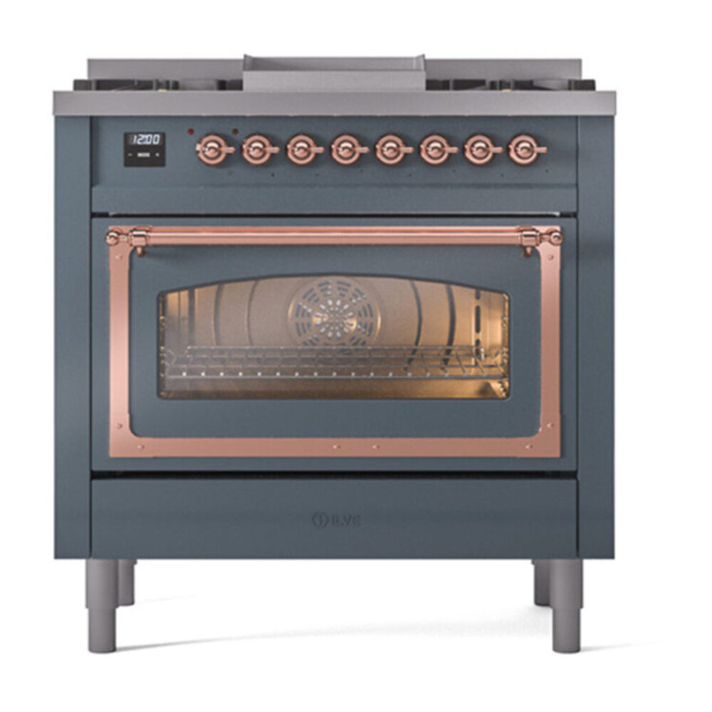 ILVE_UN36FNMPBGP_Nostalgie_II_30"_Dual_Fuel_Range_front_view