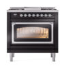 ILVE_UN36FNMPBKC_Nostalgie_II_30"_Dual_Fuel_Range_front_view