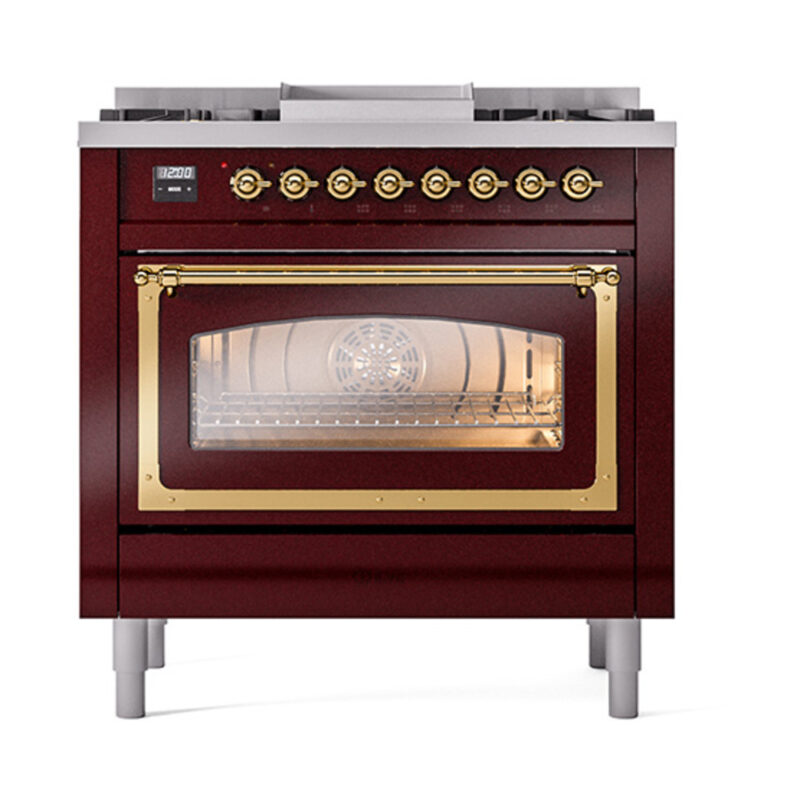 ILVE_UN36FNMPBUG_Nostalgie_II_30"_Dual_Fuel_Range_front_view