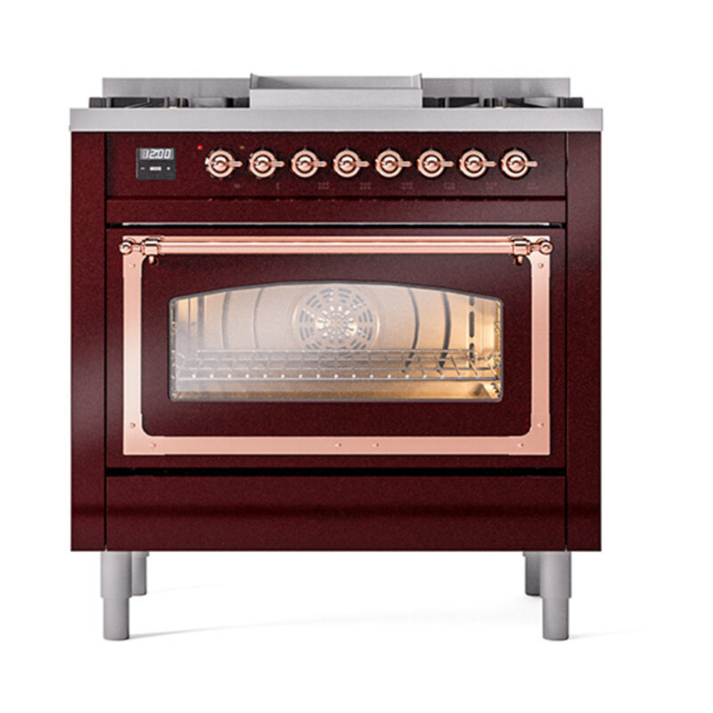ILVE_UN36FNMPBUP_Nostalgie_II_30"_Dual_Fuel_Range_front_view