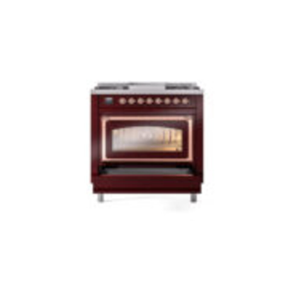 ILVE_UN36FNMPBUP_Nostalgie_II_30"_Dual_Fuel_Range_drawer_opened