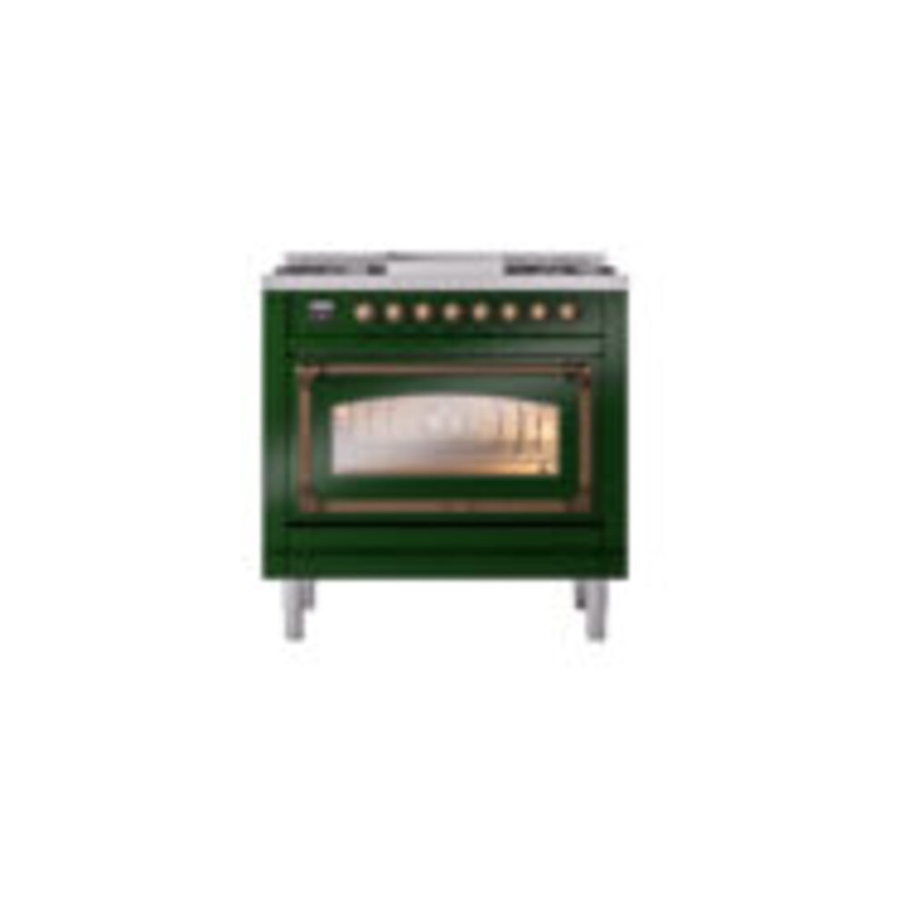 ILVE_UN36FNMPEGB_Nostalgie_II_30"_Dual_Fuel_Range_front_view
