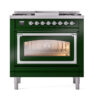 ILVE_UN36FNMPEGC_Nostalgie_II_30"_Dual_Fuel_Range_front_view