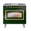 ILVE_UN36FNMPEGG_Nostalgie_II_30"_Dual_Fuel_Range_front_view