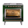 ILVE_UN36FNMPEGP_Nostalgie_II_30"_Dual_Fuel_Range_oven_door_opened