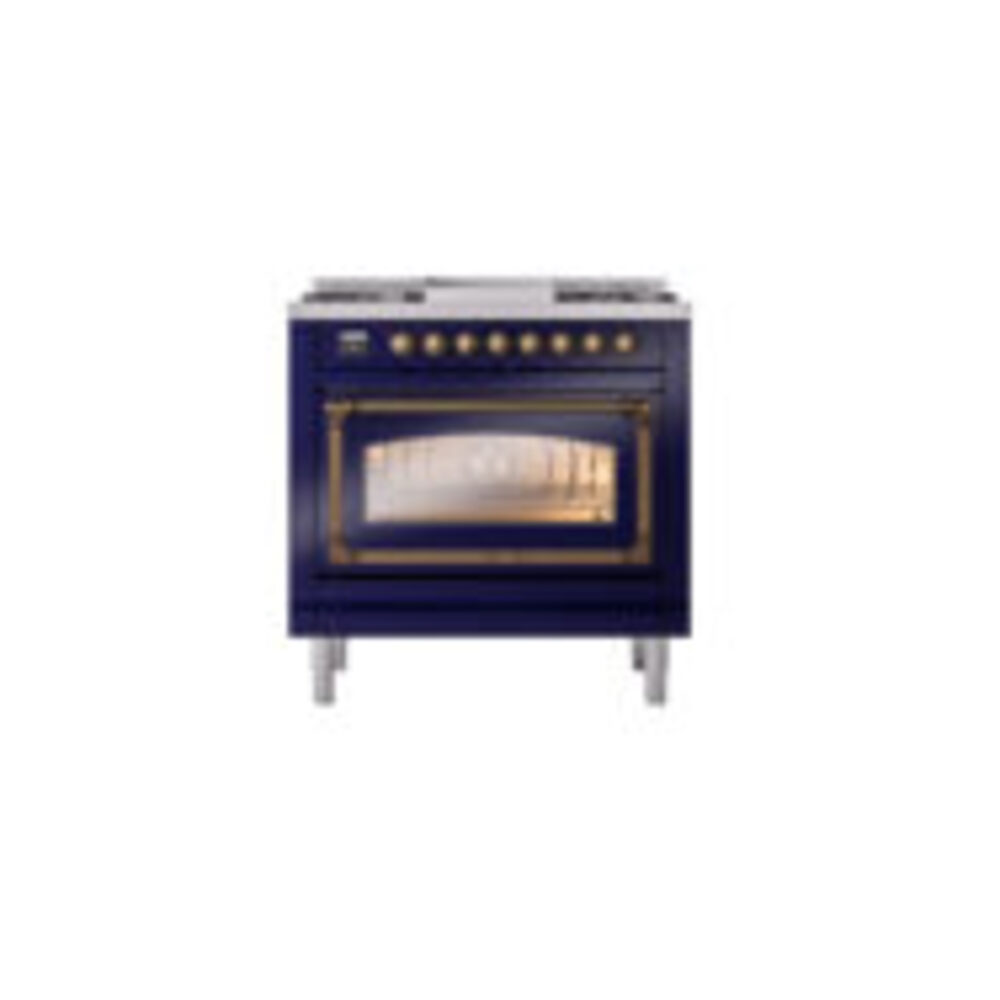 ILVE_UN36FNMPMBB_Nostalgie_II_30"_Dual_Fuel_Range_front_view